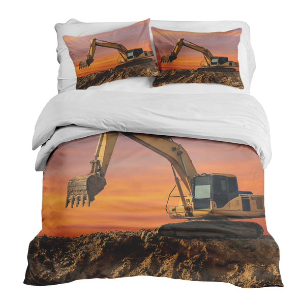 Therapy blankets bedding set tractor at sunrise