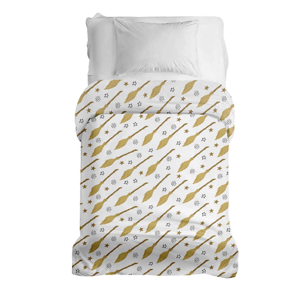 Original therapy blanket - cotton cover white with Harry's broom