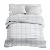 Original therapy blanket - cotton cover white blue checkered