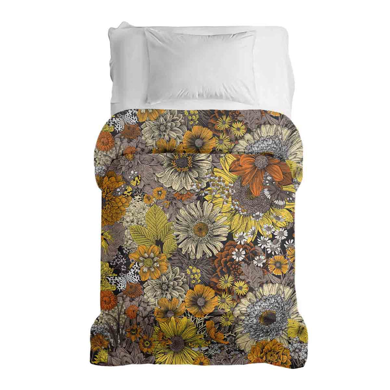 Original therapy blanket - cotton cover yellow flowers
