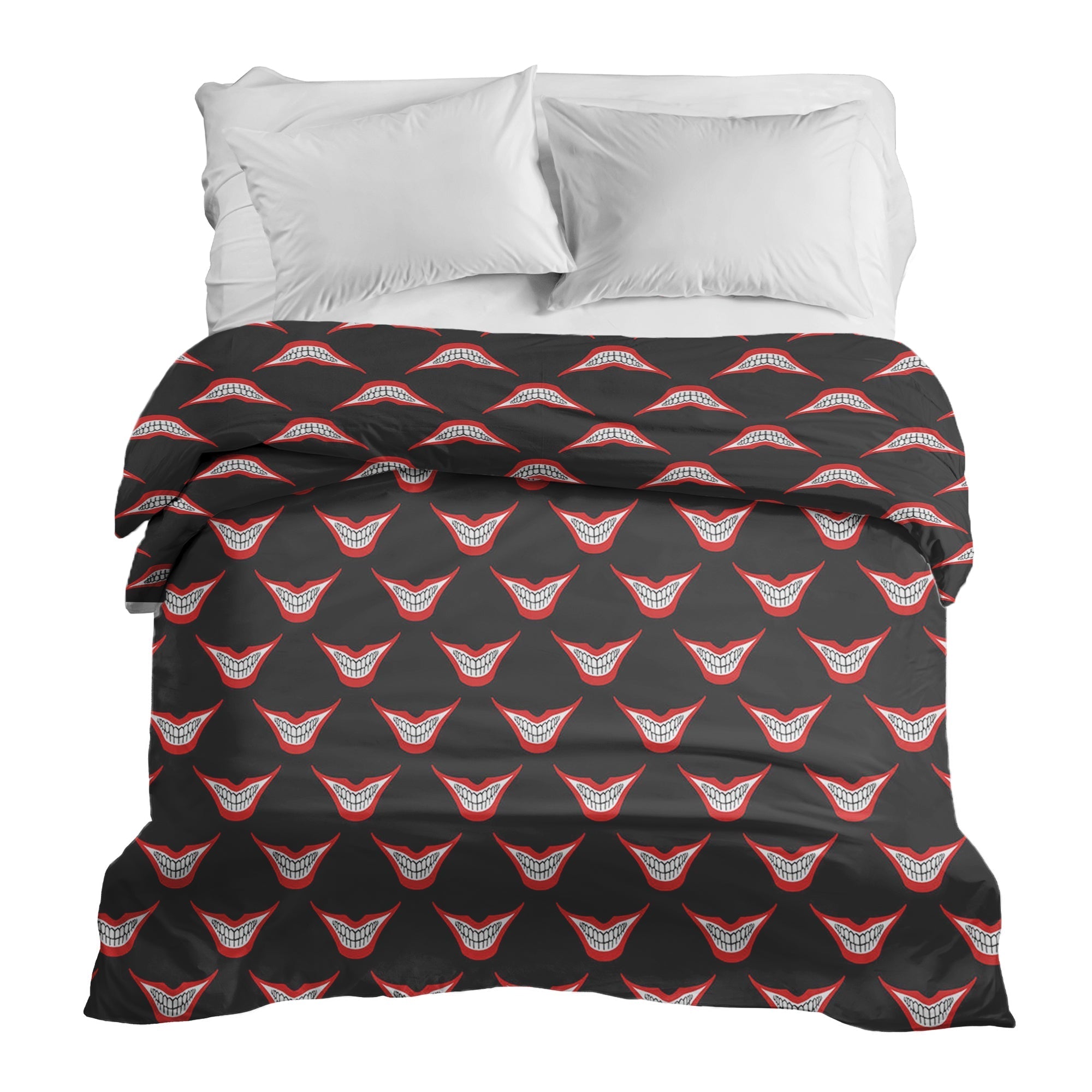 Couverture thérapeutique originale - Housse en coton Bouche souriante