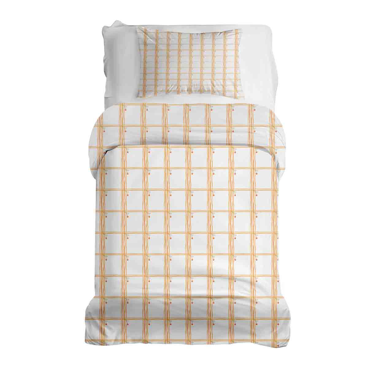 Original Therapy Blanket - Cotton Bedding Set Yellow Check