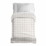 Original therapy blanket - cotton cover orange beige checkered