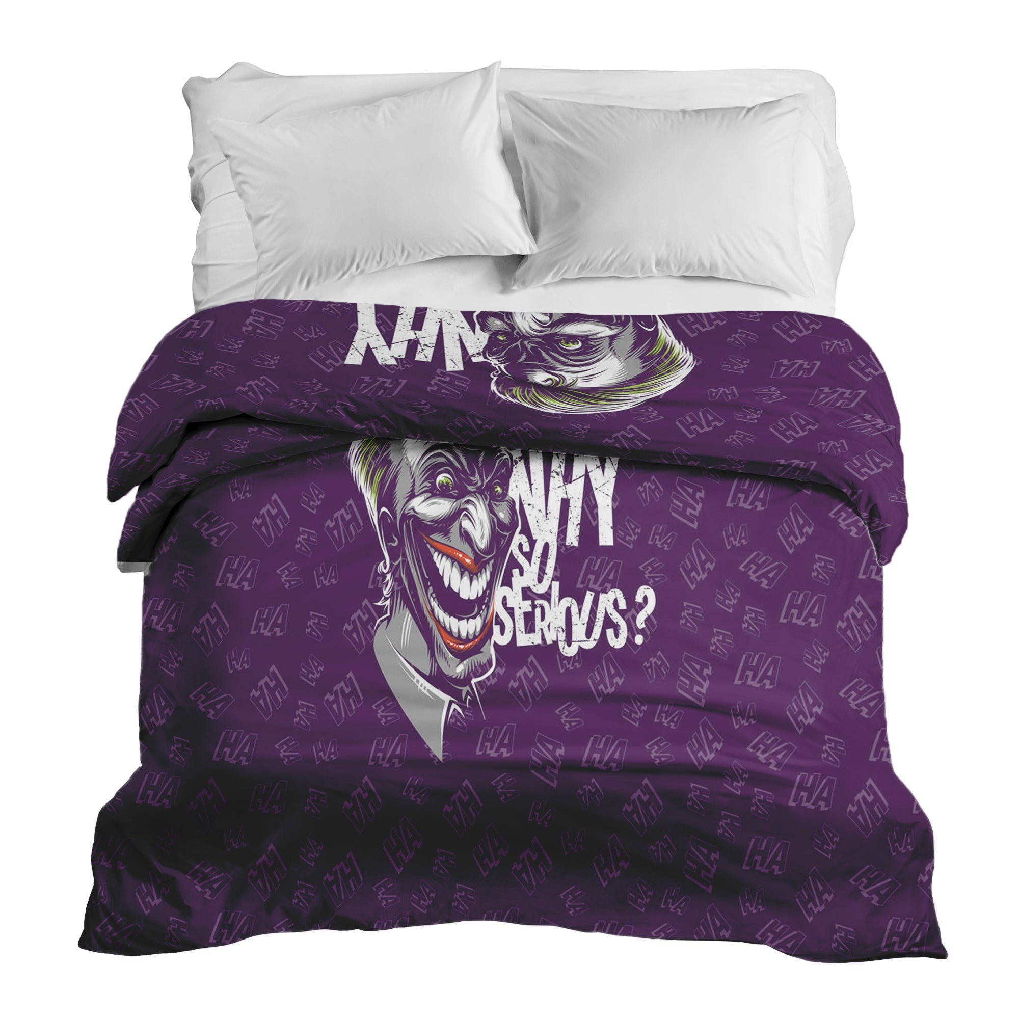 Couverture thérapeutique originale - Housse en coton violet Pourquoi si sérieux ?