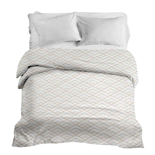 Original therapy blanket - cotton cover with golden stripe pattern