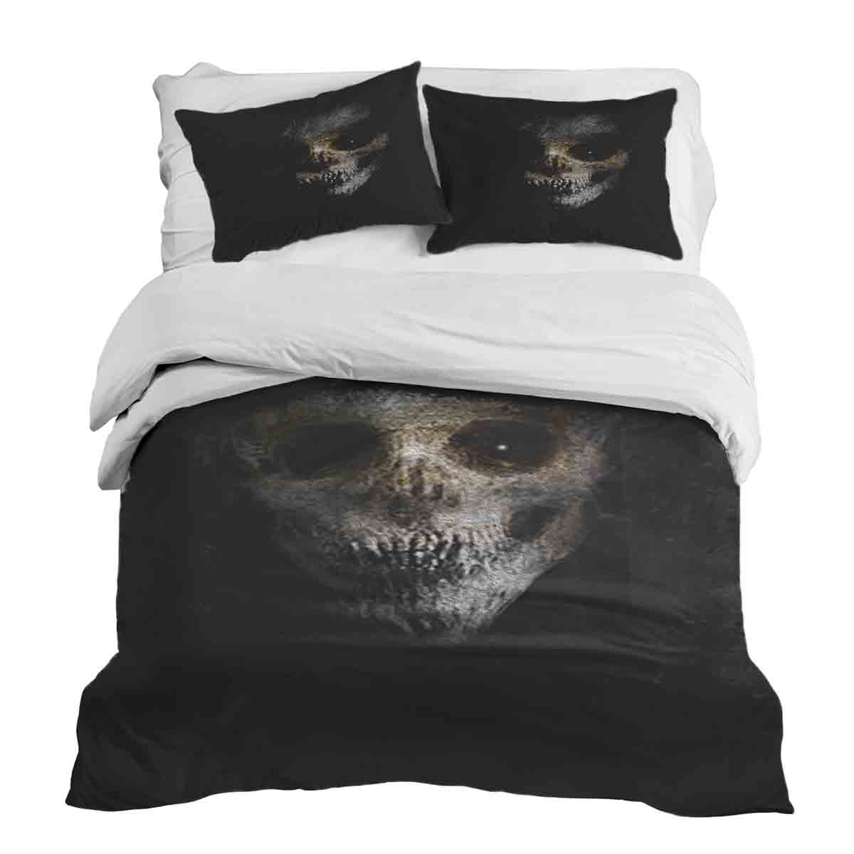 Therapy blankets bedding set black spooky