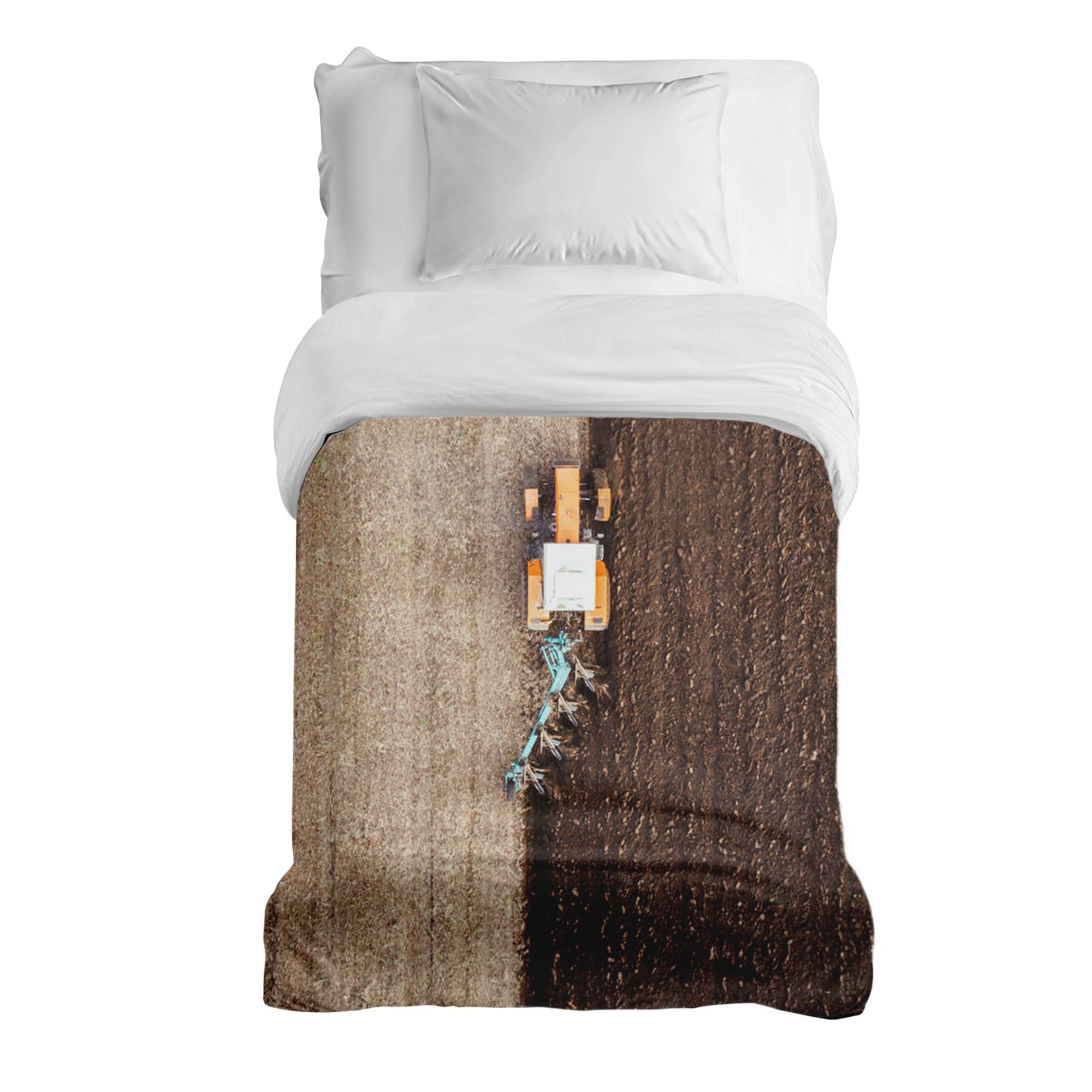 Original therapy blanket - cotton cover brown farmland