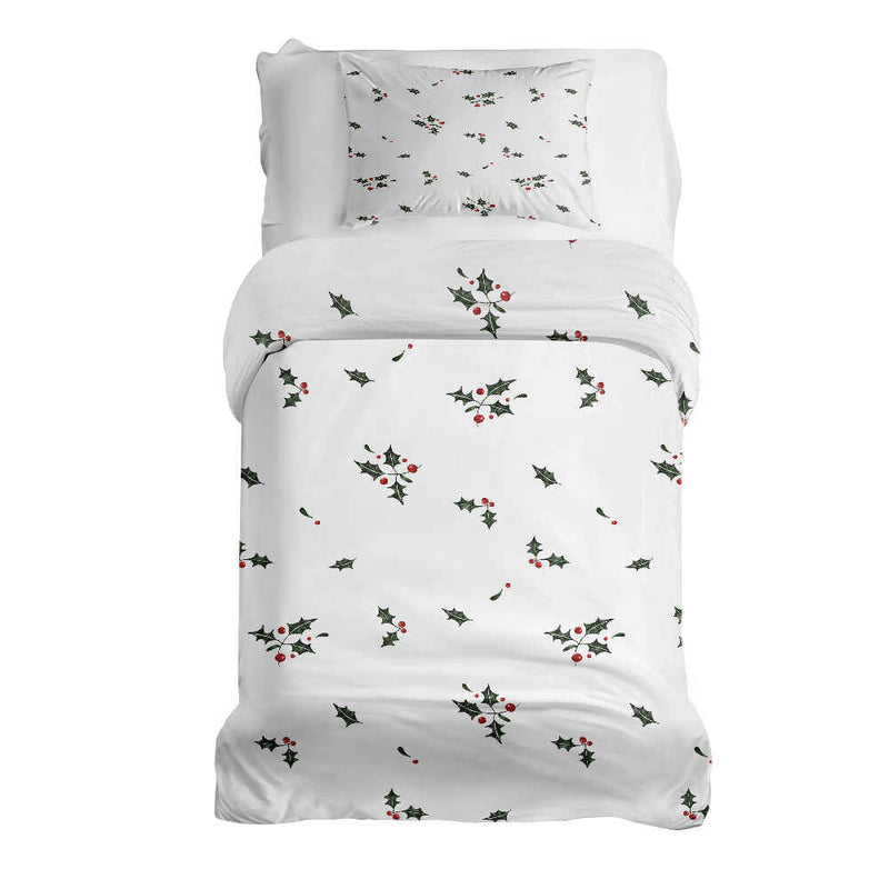 Therapy blankets bedding set white mistletoe