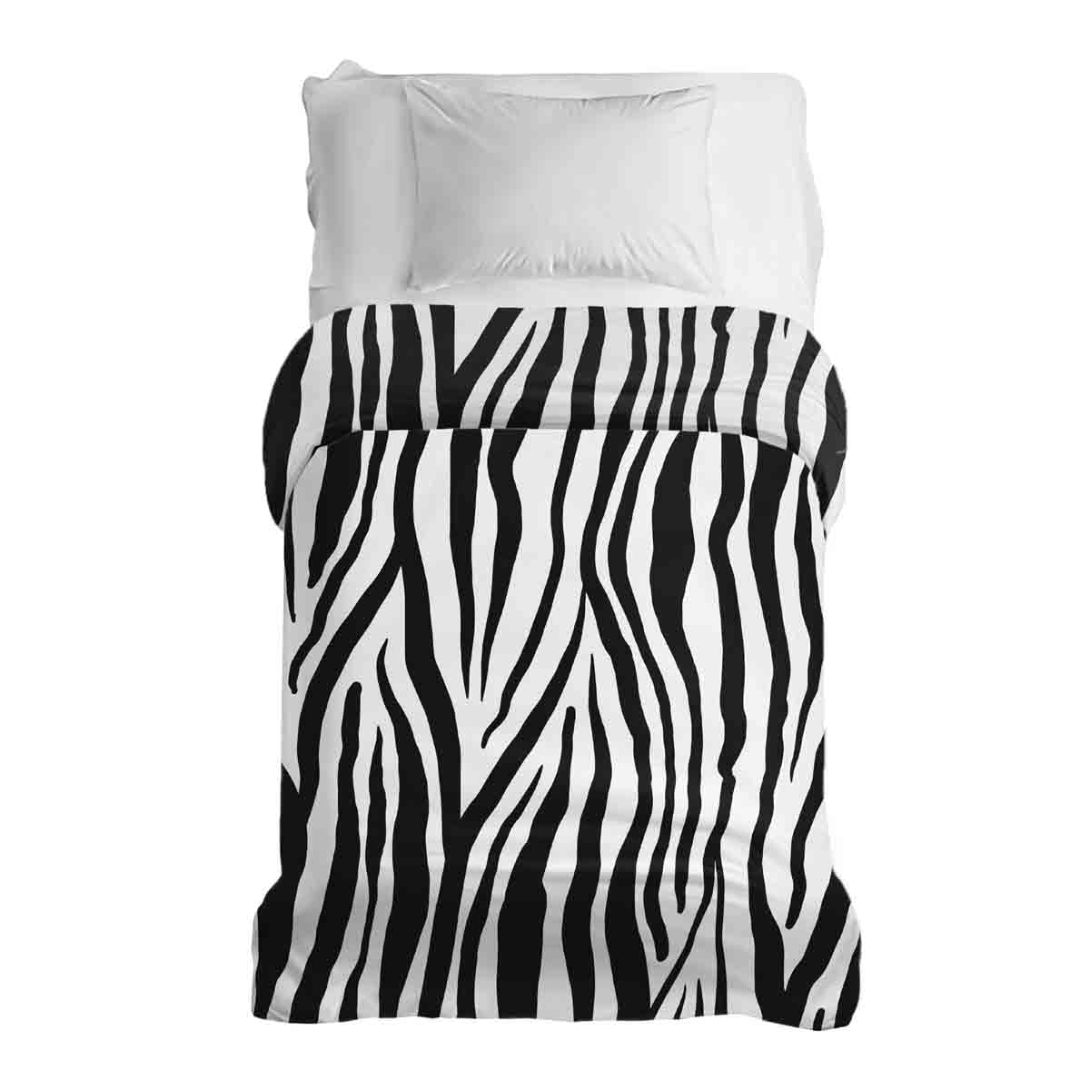 Original therapy blanket - cotton cover zebra print