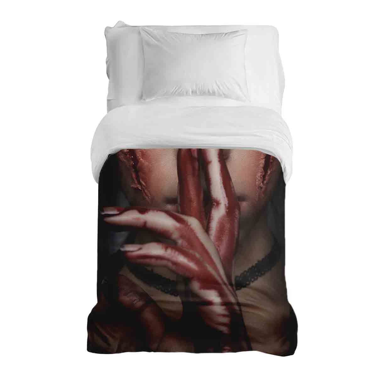 Couverture thérapeutique originale - Housse en coton visage Halloween