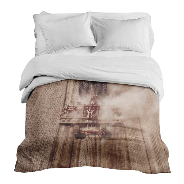 Original therapy blanket - cotton cover tractor in dust
