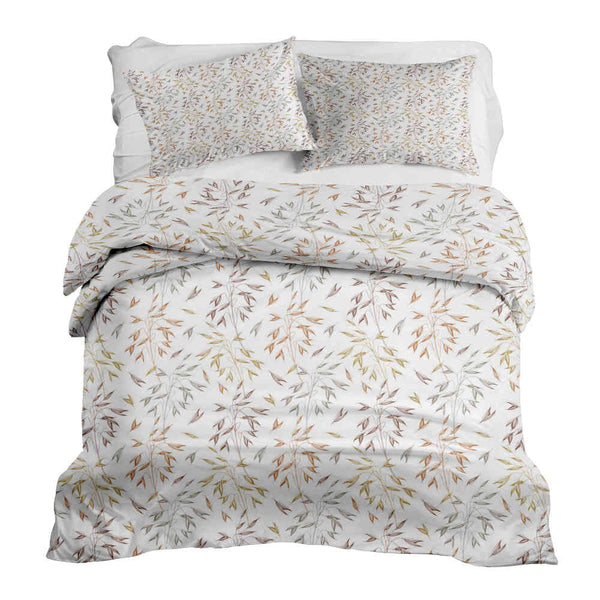 Therapy blanket and bedding set with delicate, colorful branches.