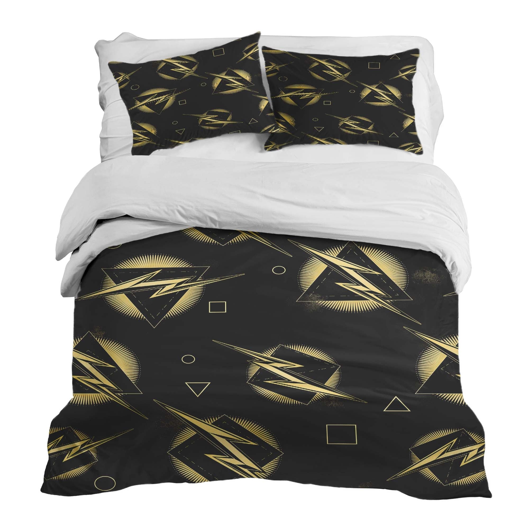 Therapy blankets bedding set yellow lightning