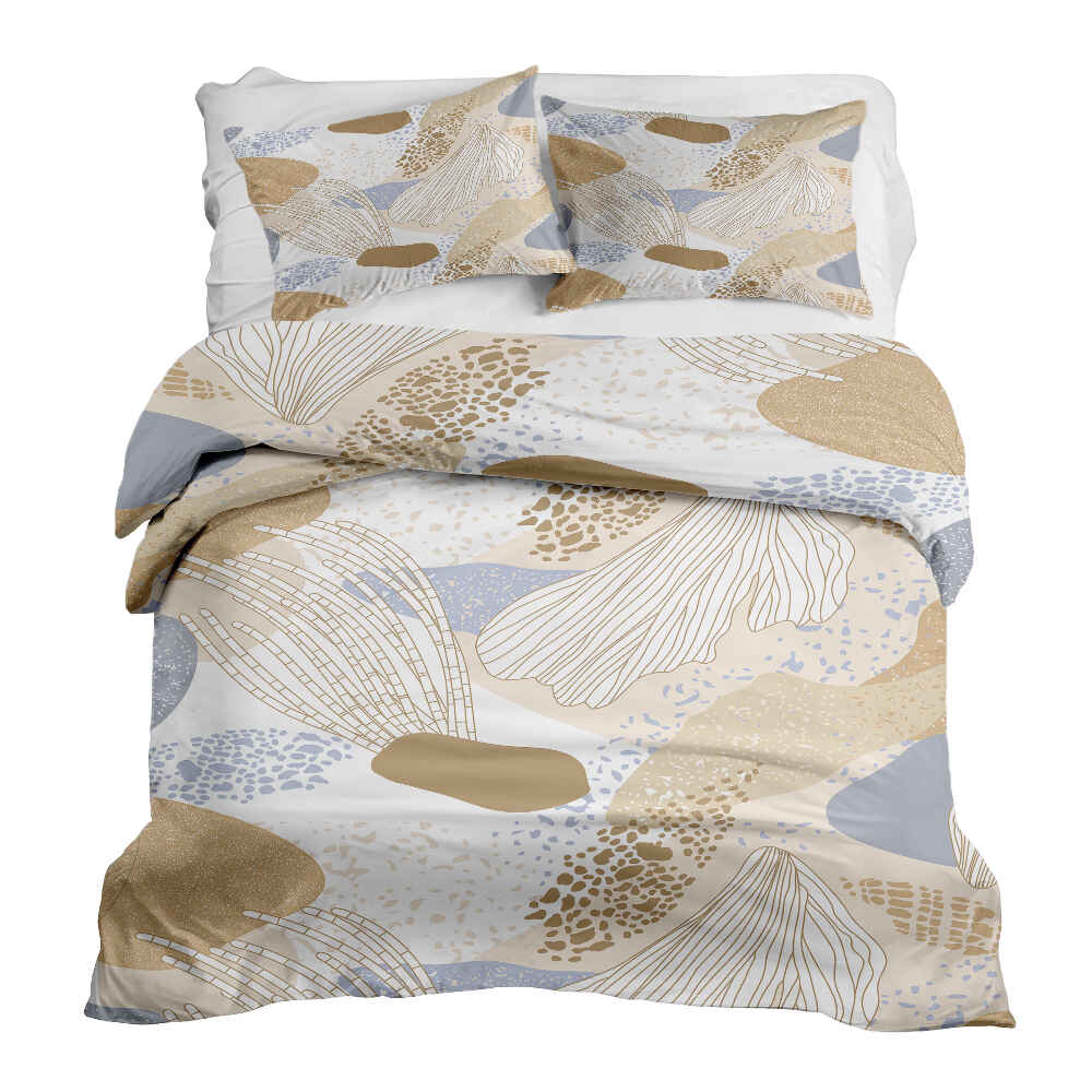Therapy blankets bedding set sea anemone gold