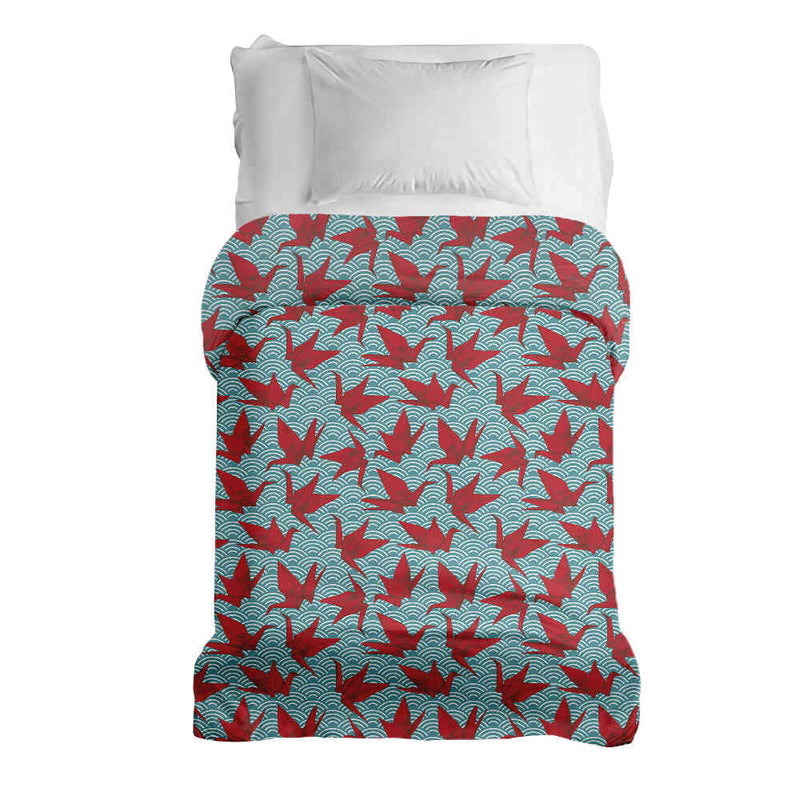 Original therapy blanket - cotton cover red origami