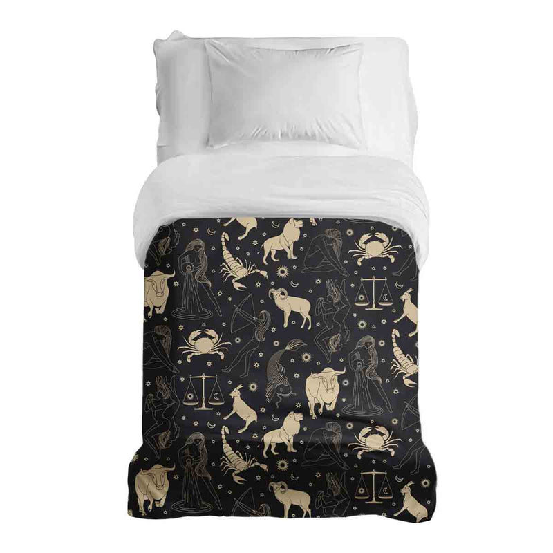 Original therapy blanket - cotton cover black star constellations