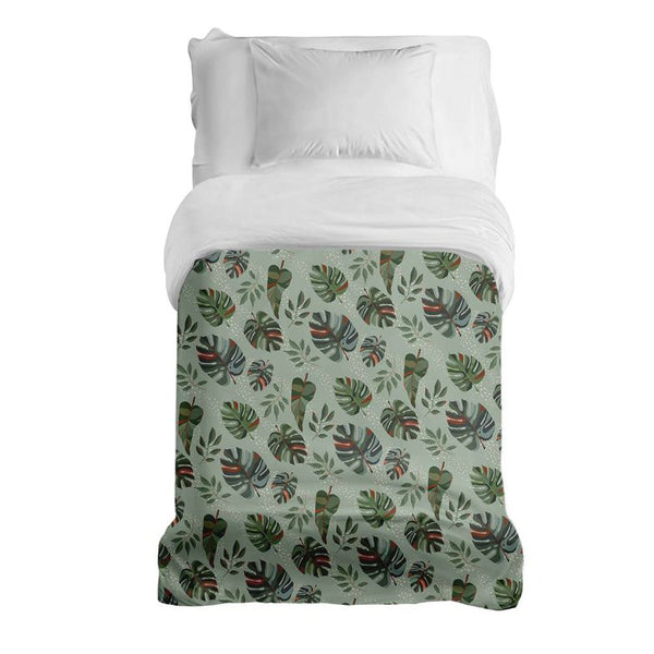 Original therapy blanket - cotton cover dark monstera