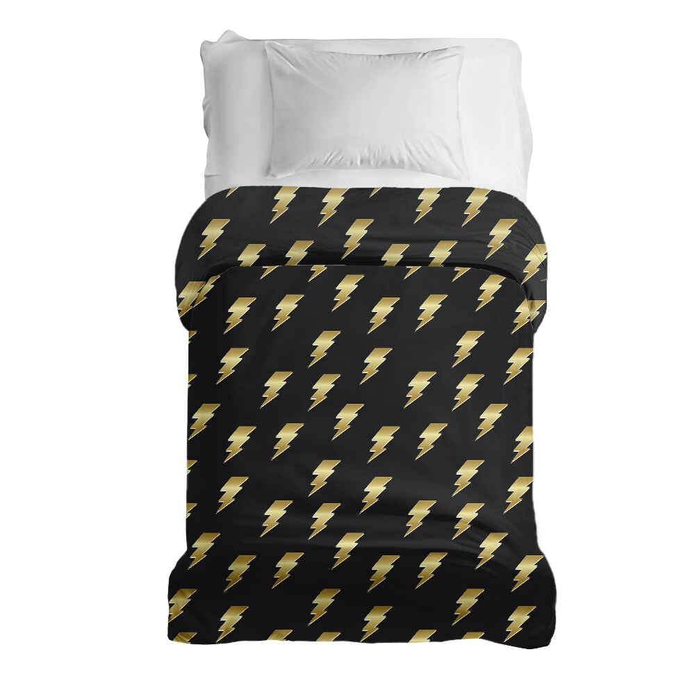 Couverture thérapeutique originale - Housse en coton noire avec Harry Blitz