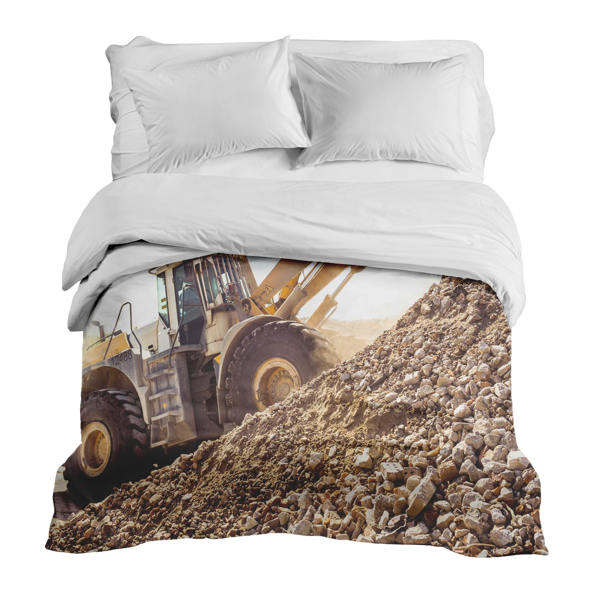 Original therapy blanket - cotton cover tractor on the mountain