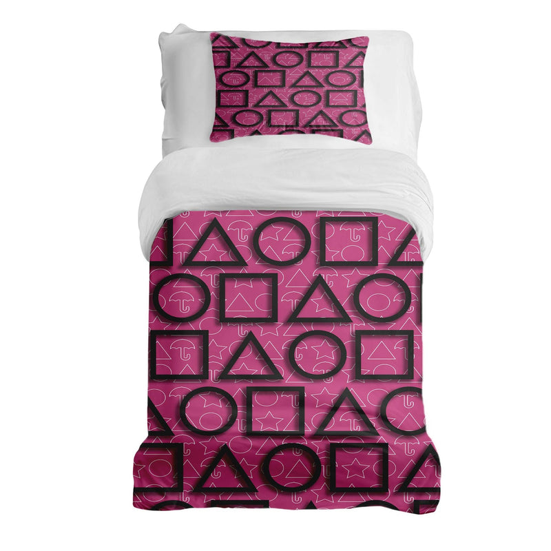 Therapy Blanket Bedding Set Pink Squid
