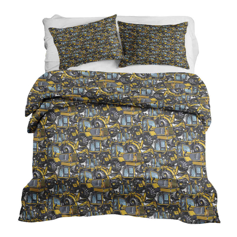Therapy blanket bedding set tractor