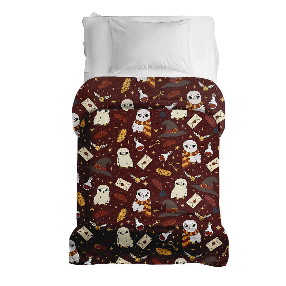 Couverture thérapeutique originale - Housse en coton marron Hedwig