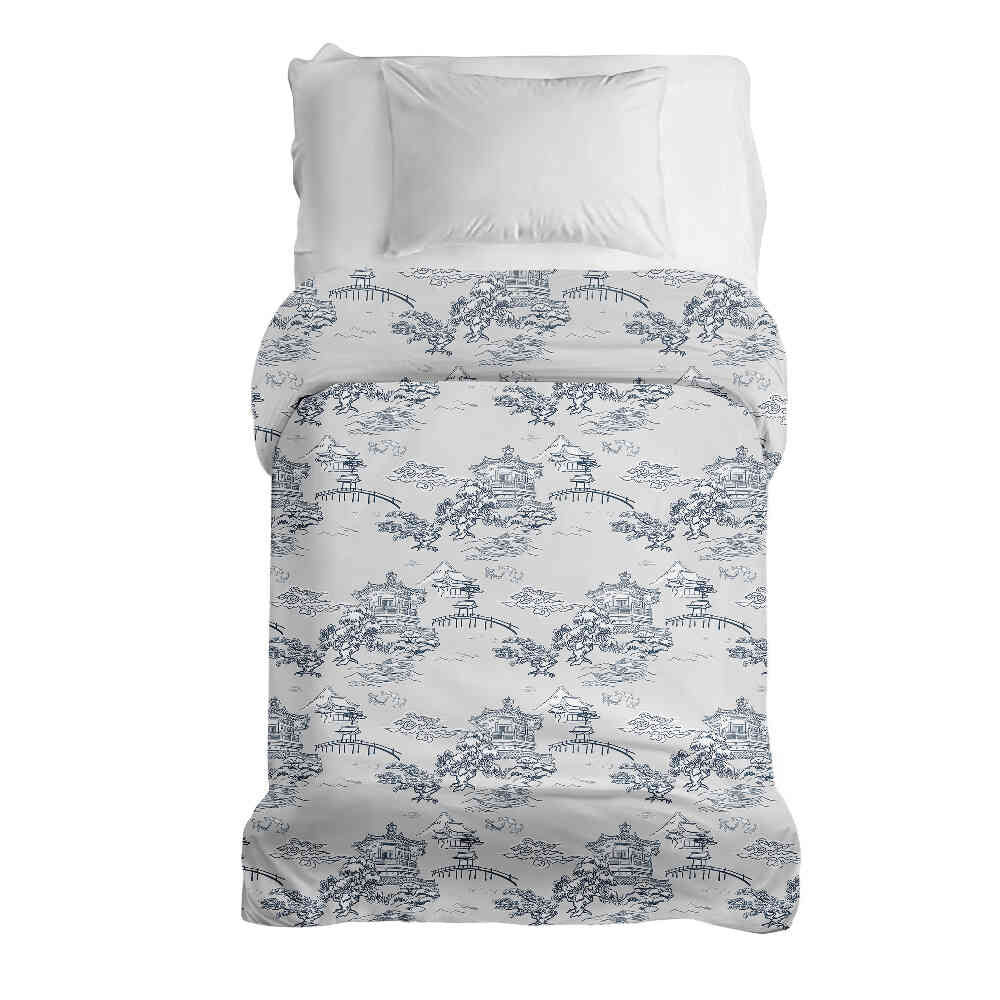 Original therapy blanket - cotton cover gray Great Wall of China