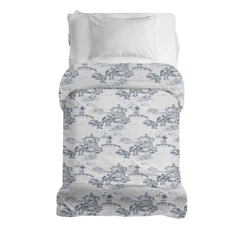 Original therapy blanket - cotton cover gray Great Wall of China