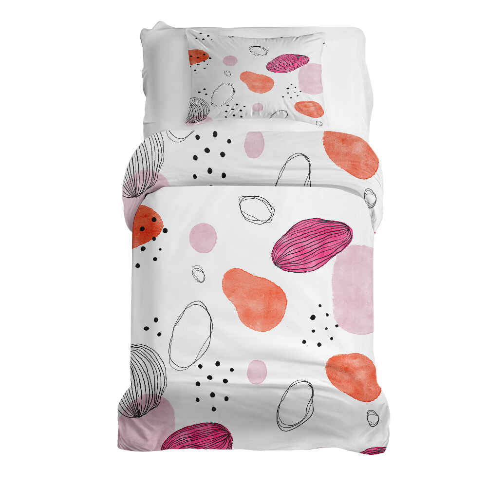 Therapy blankets bedding set abstract circles