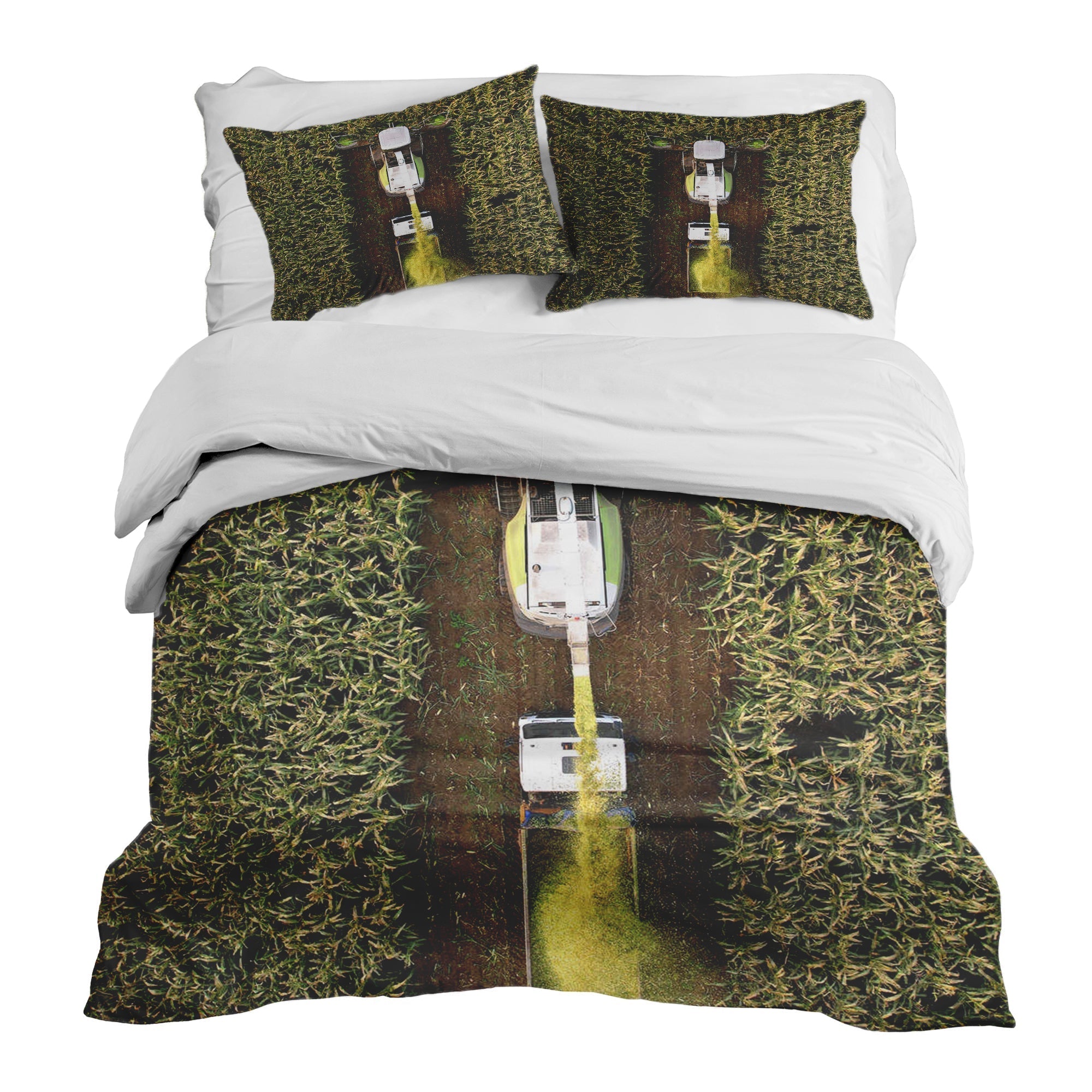 Therapy blankets bedding set green field