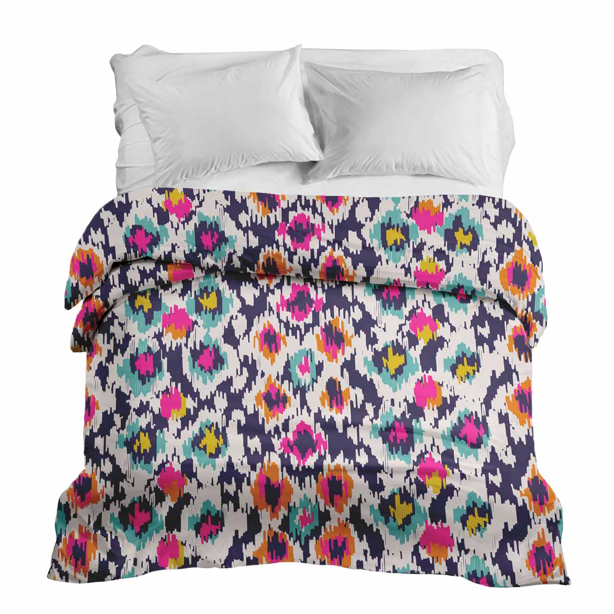 Couverture thérapeutique originale - Housse en coton colorée avec imprimé léopard