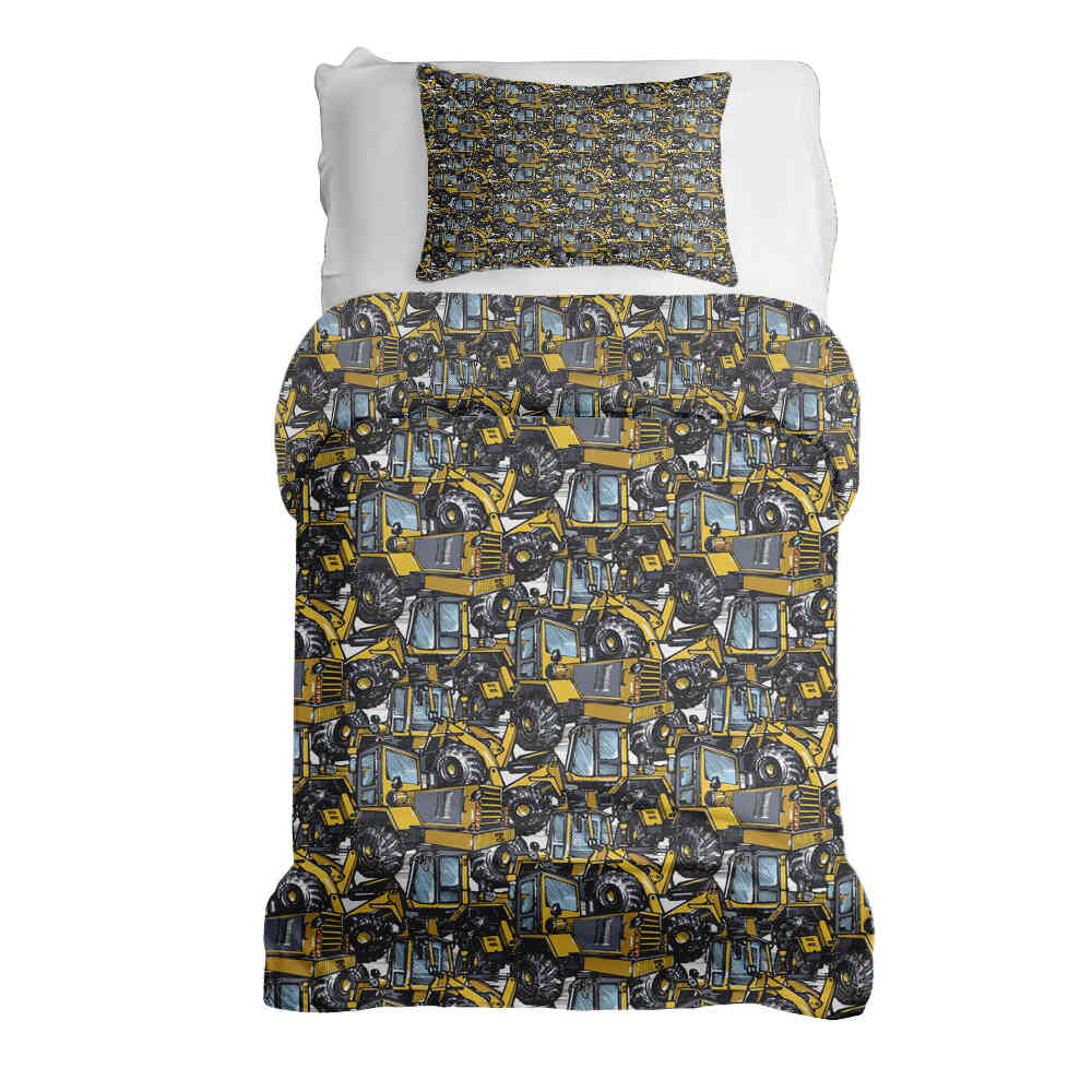 Therapy blankets bedding set tractor