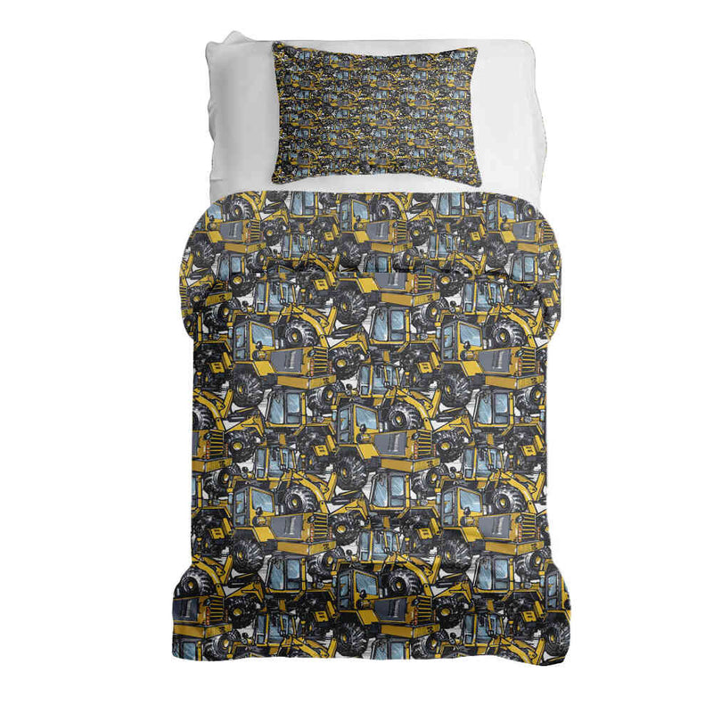 Therapy blanket bedding set tractor