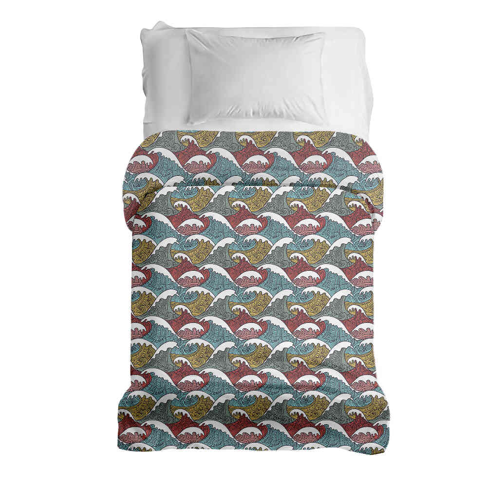 Couverture thérapeutique originale - Housse en coton brise-lames colorés