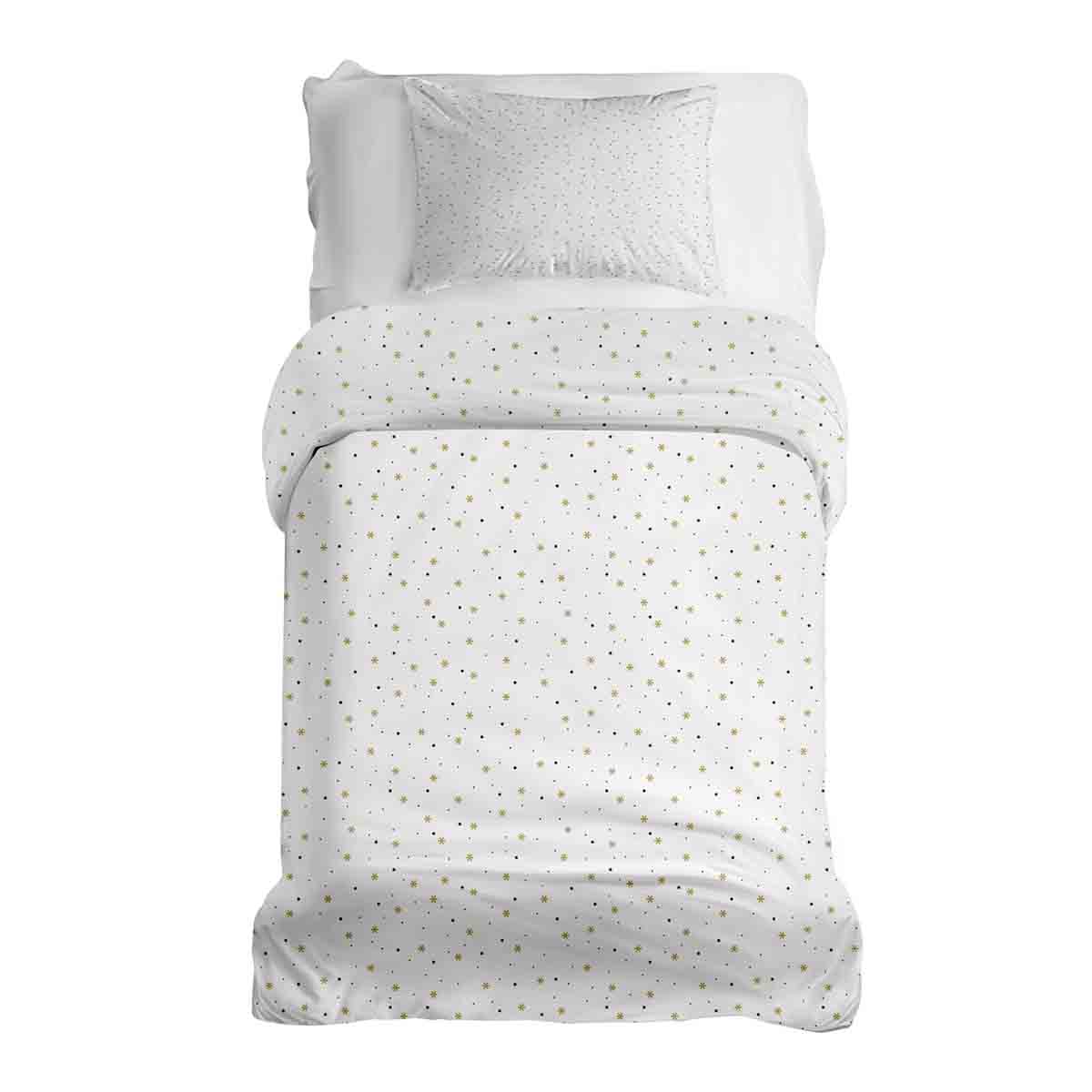 Therapy blankets bedding set white with stars and dots