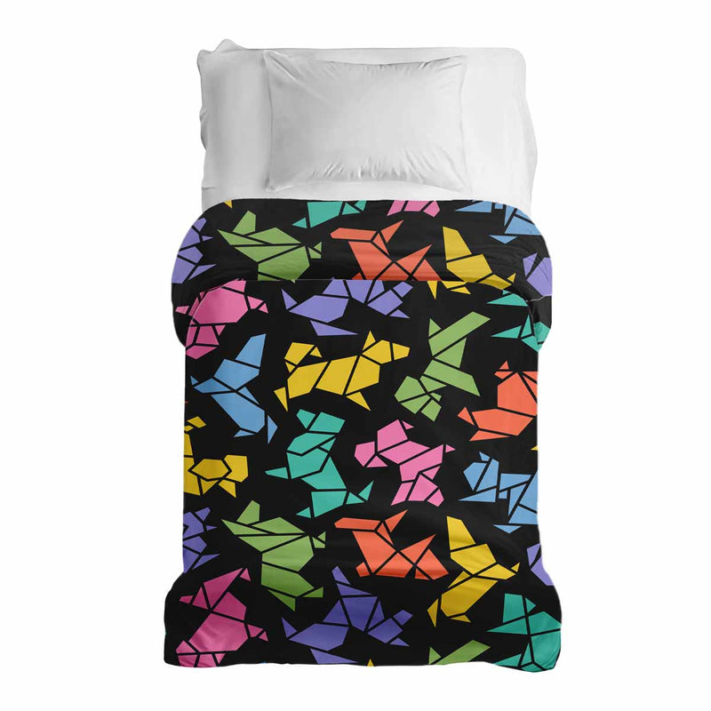 Original therapy blanket - cotton cover origami dog