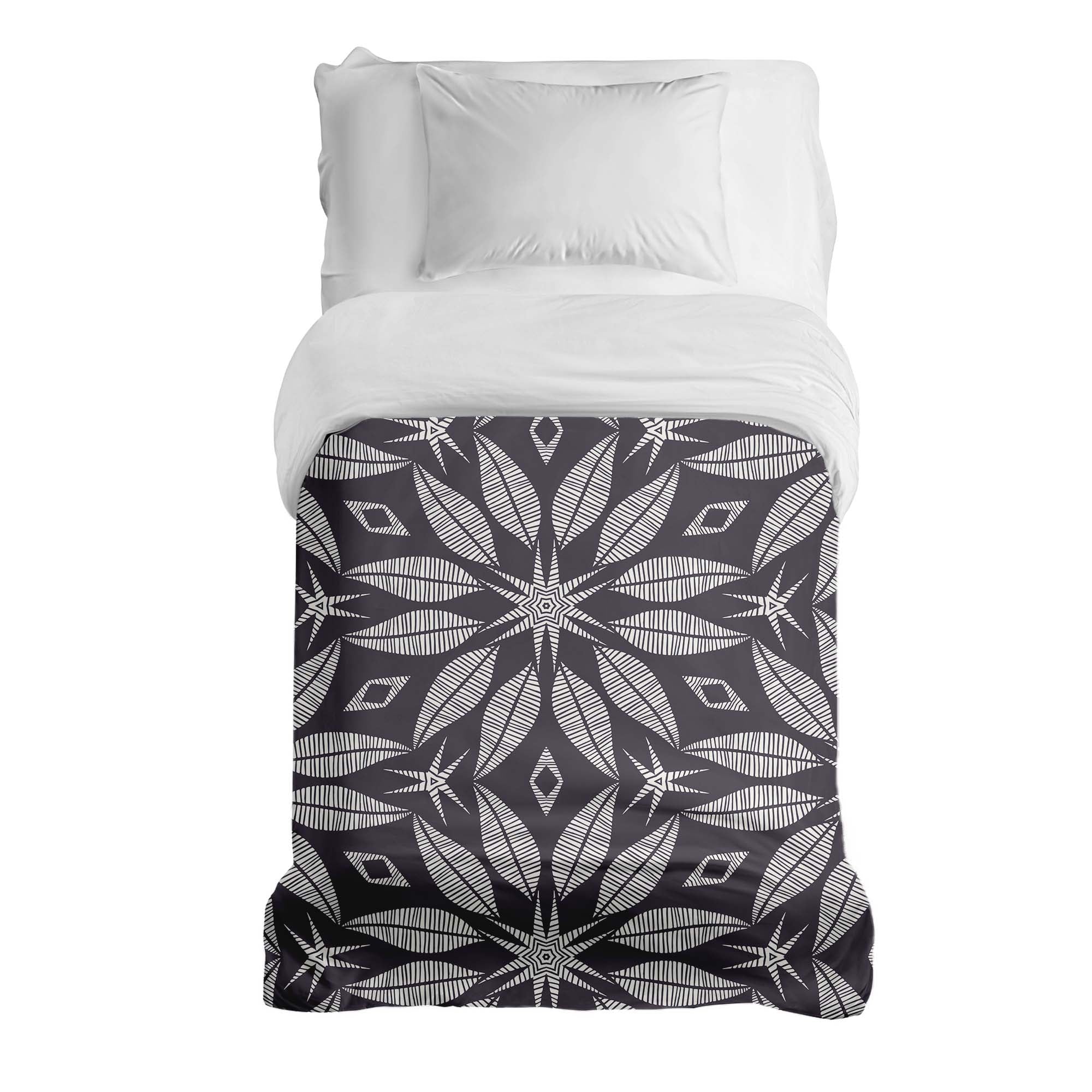 Couverture thérapeutique originale - Housse en coton avec grande fleur