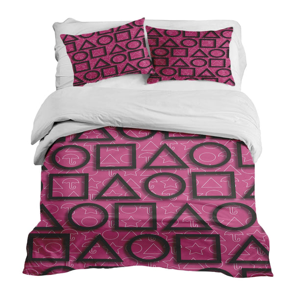 Therapy Blanket Bedding Set Pink Squid