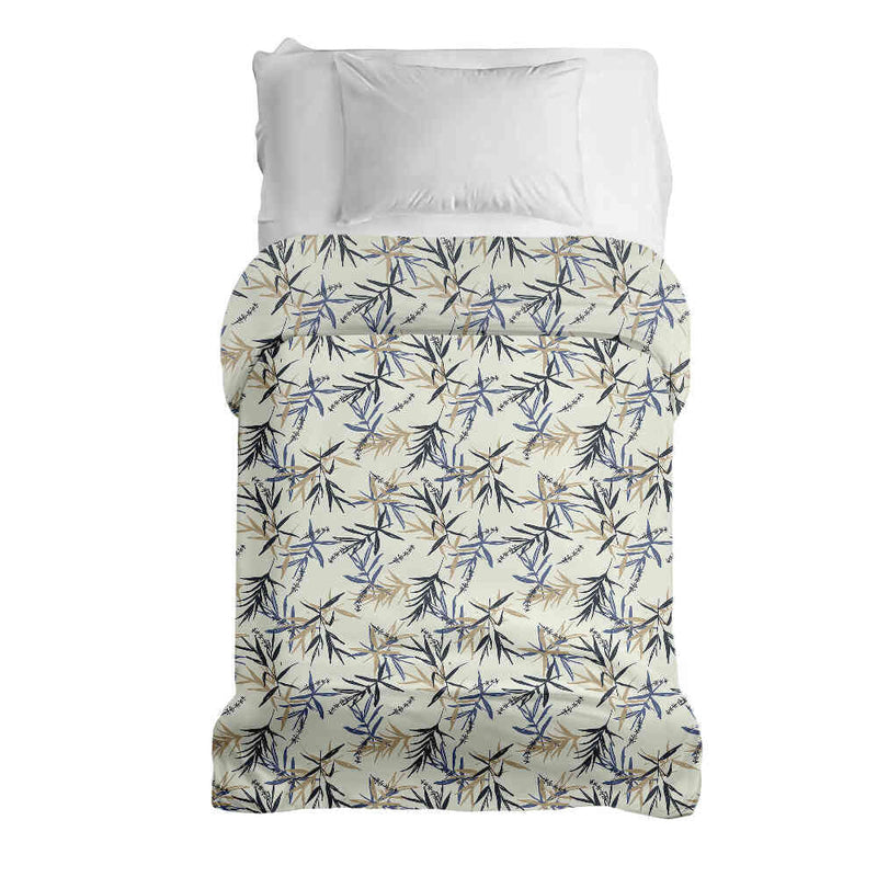 Original therapy blanket - cotton cover leaf pattern beige