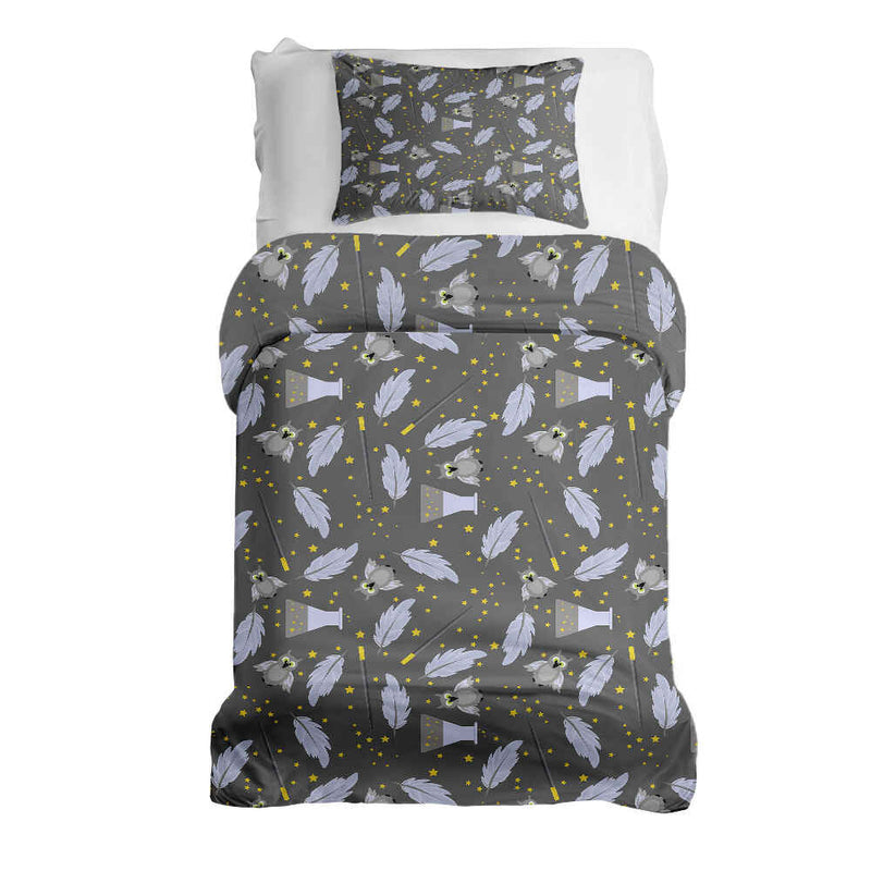 Therapy blanket bedding set, black, magic wand.