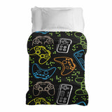 Original therapy blanket - cotton cover black with game consoles