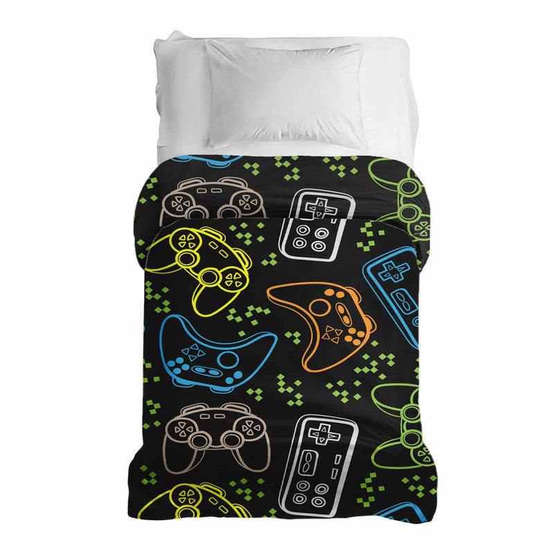 Original therapy blanket - cotton cover black with game consoles