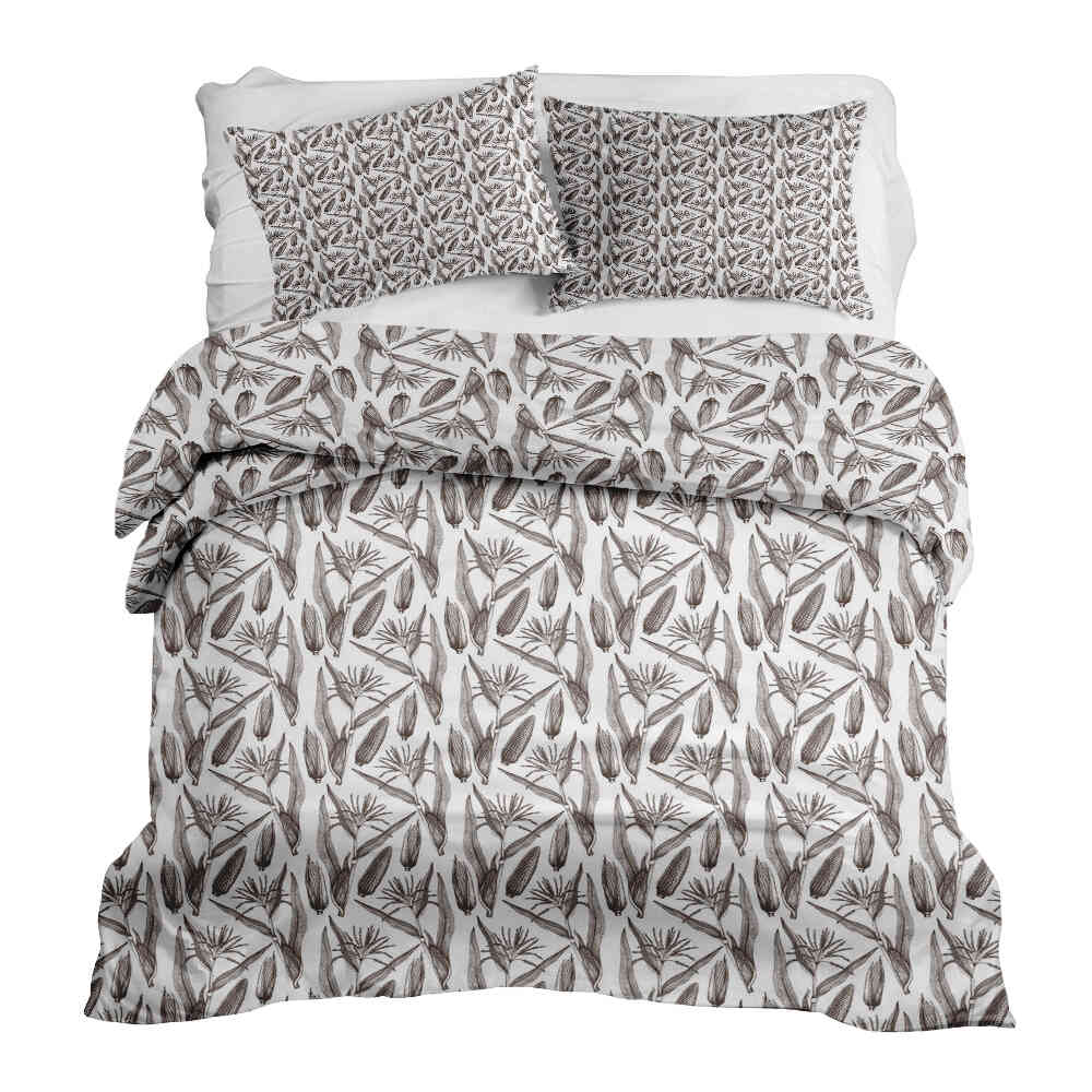 Therapy blankets bedding set white with corn