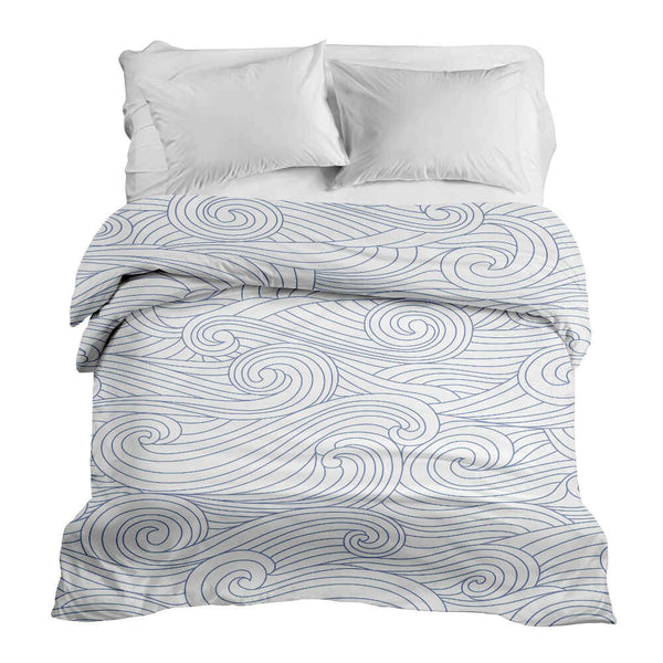 Original therapy blanket - cotton cover blue waves