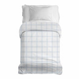 Original therapy blanket - cotton cover white blue checkered
