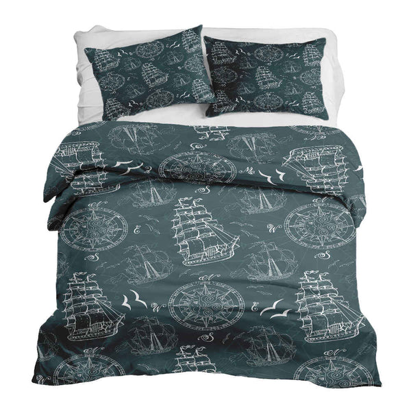 Therapy blankets and bedding set with ships