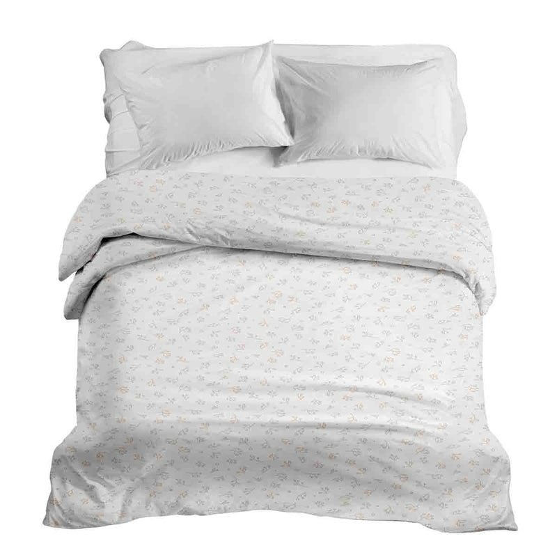 Original therapy blanket - cotton cover delicate flower bouquets