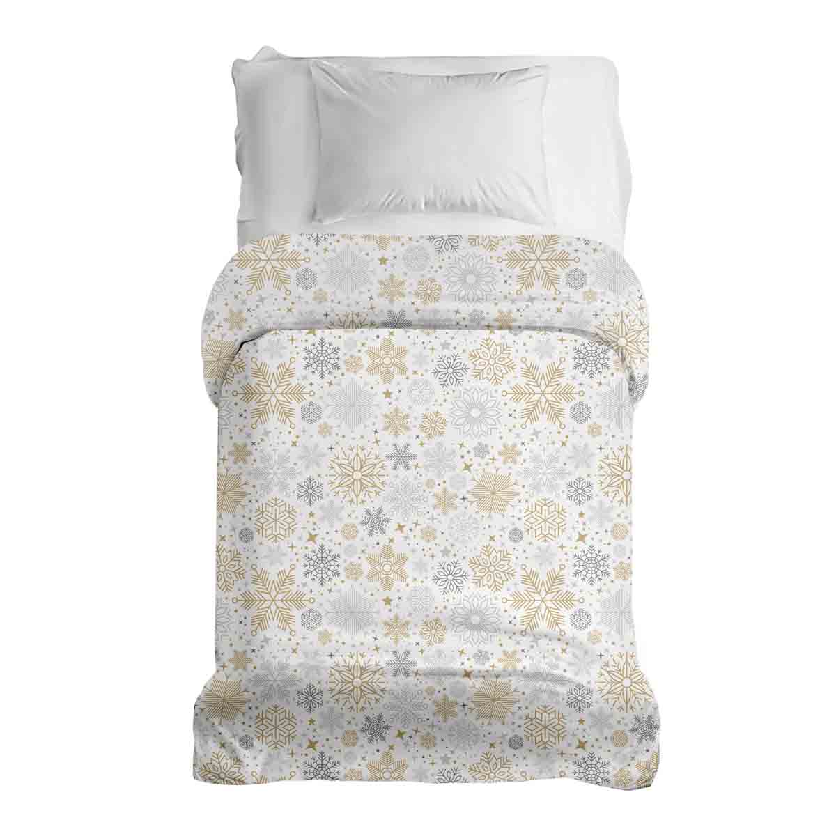 Couverture thérapeutique originale - Housse en coton tempête de neige claire