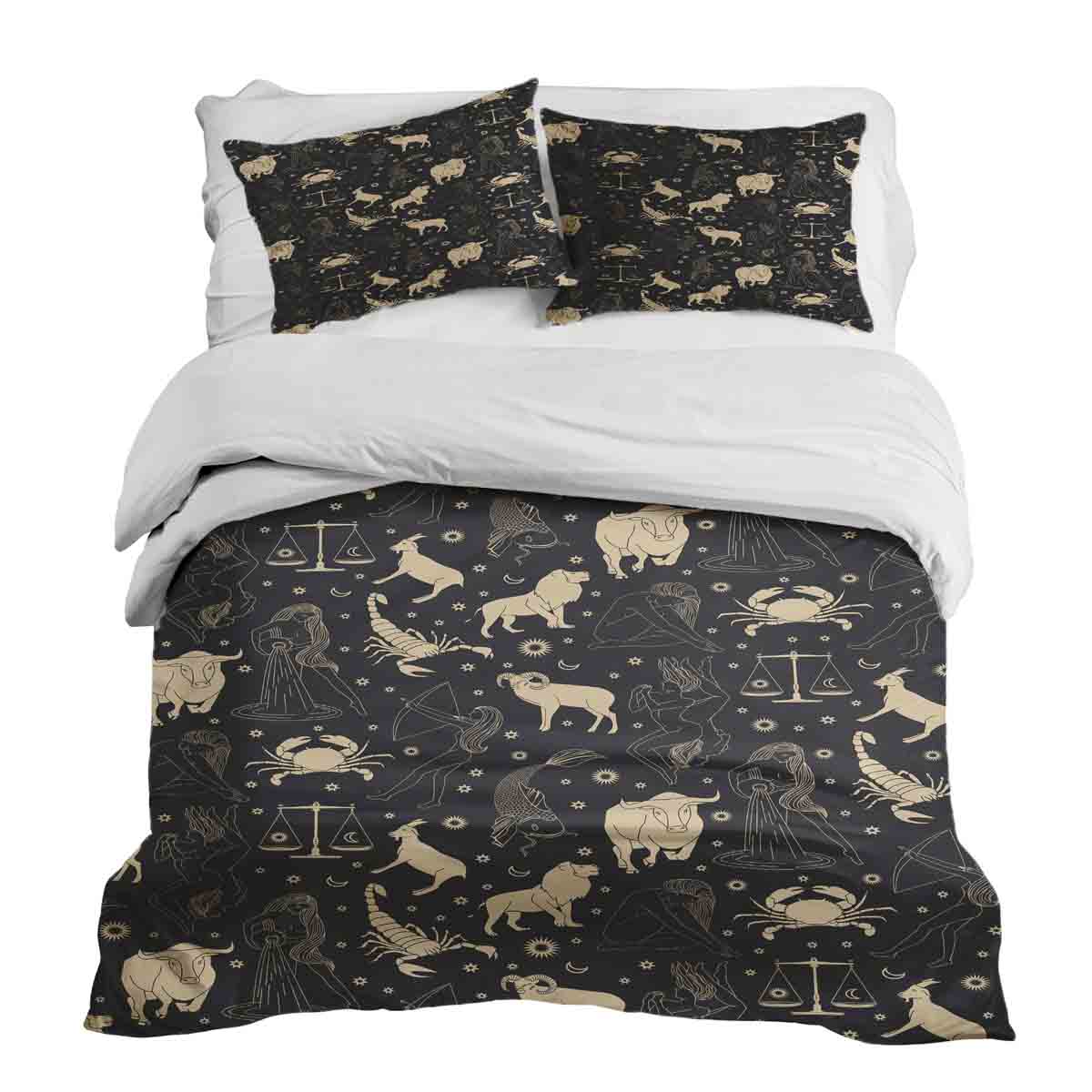 Couette de thérapie Ensemble de literie Noir Constellations