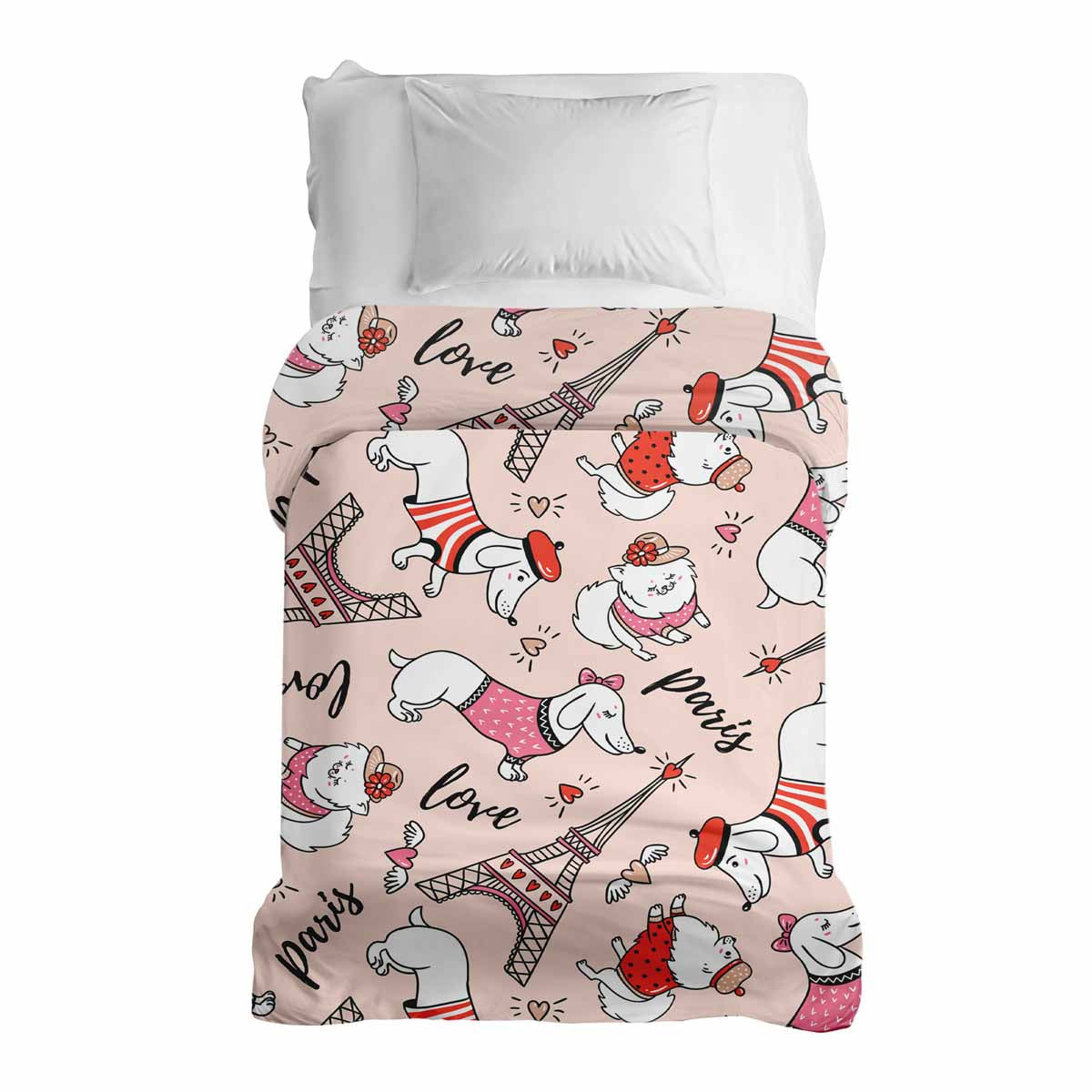 Couverture thérapeutique originale - Housse en coton Chien à Paris